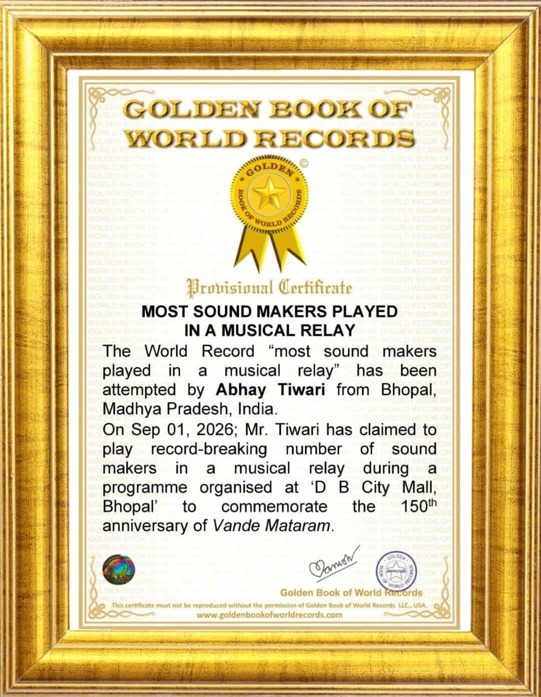 Most Sound Makers Played in a Musical Relay